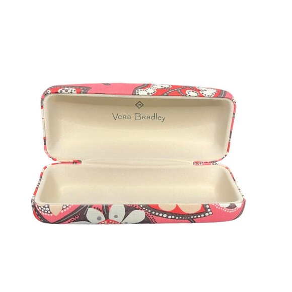 VERA BRADLEY Hard Shell Sunglass Eye Glass Clam Shell Case Pink Floral - Picture 6 of 10